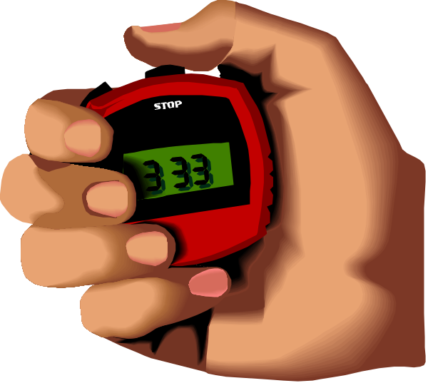 The image shows a hand holding an electronic device with digital numbers displaying "301" on its screen against a plain background.