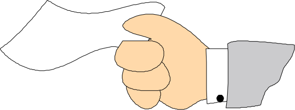 The image shows a black and white cartoon of an animated character holding up two fingers with thumbs down while standing next to what appears to be a sign that says "no smoking."