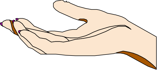 The image shows a hand with an object being held between two fingers against a black background.