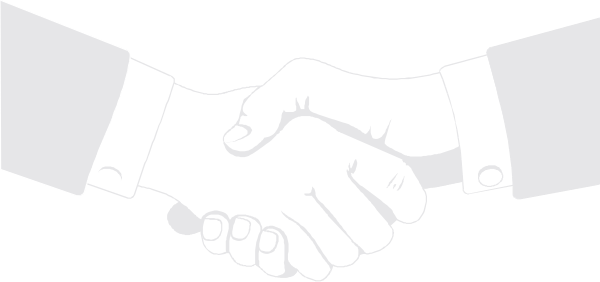 The image shows two hands clasped together with a white background behind them.