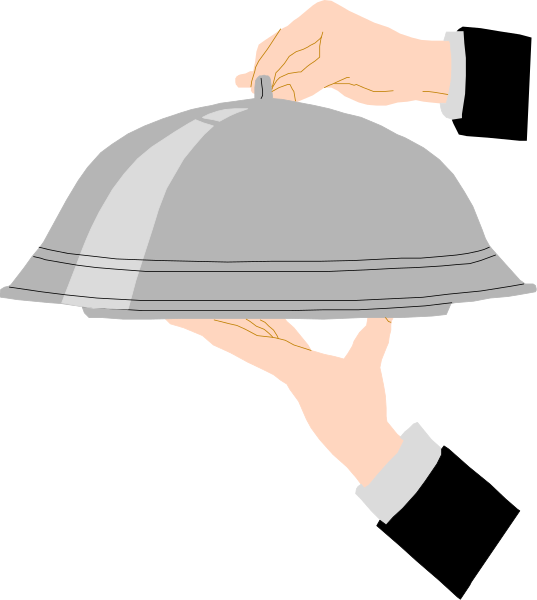 The illustration shows a hand holding an open umbrella with raindrops falling from it onto another object below that is shaped like a hat.