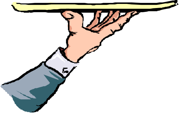 The image shows a cartoon of an animated character holding up their hand with fingers spread wide as if to emphasize something.