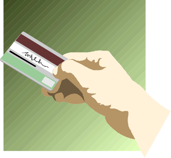 The illustration shows a hand holding an ID card with personal information visible on it against a green background; there is no text present in this image to provide additional context about its content.