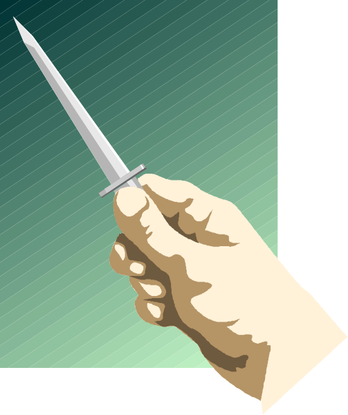 The image shows a hand holding an open pocket knife with its blade facing upwards against a dark background.
