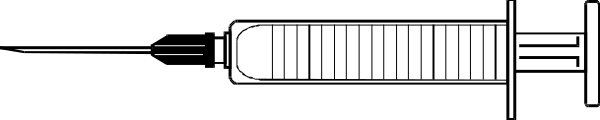 The image shows a black and white illustration of an object that resembles a stylized gun with no visible textures on its surface; it is placed against a plain background without any additional context provided about actions, people, animals, setting, objects or colors other than those described above.