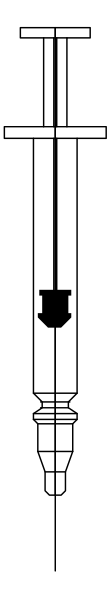 The image shows a black and white pixelated representation of two vertical lines with horizontal bars at their ends forming an abstract pattern against a gray background.