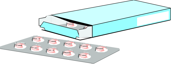 The image shows a collection of pills with faces on them arranged to resemble an ice cream sundae, set against a dark background that appears to be space-themed due to stars in the backdrop.