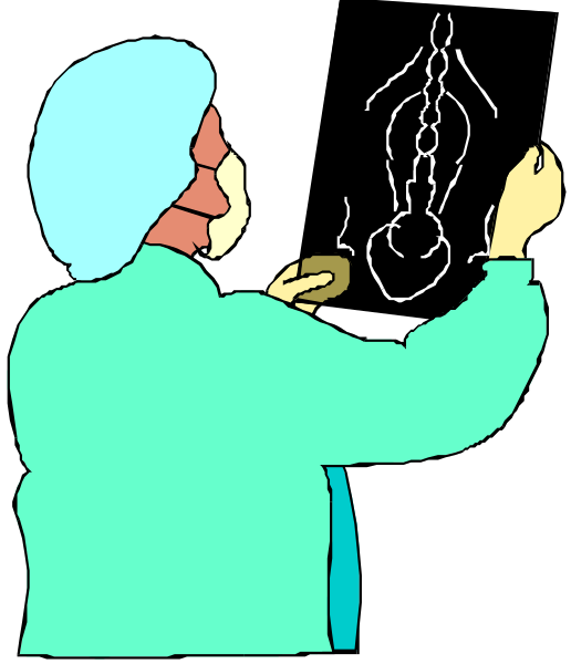 The image shows a cartoon of an elderly woman with glasses holding up what appears to be a magnifying glass over her eye while looking at something on paper in front of her. She is wearing blue clothing and has short hair, suggesting she might have grey hair or it's styled that way for the character design.