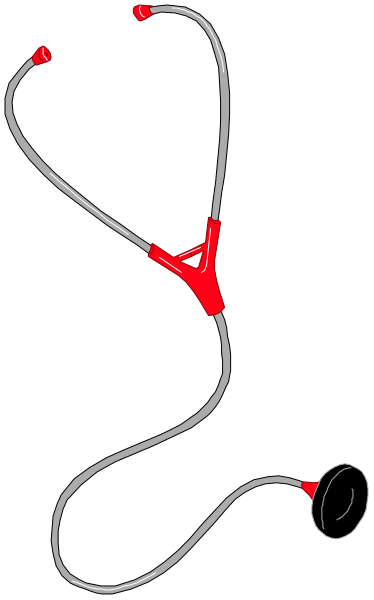 The image shows a black and white line drawing of an ECG monitor with red heartbeat lines on it against a dark background.