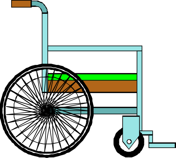 The black and white illustration shows a cartoon of an old steam locomotive with two wheels visible on its left side, positioned in front of what appears to be a building structure that includes multiple levels connected by stairs; there is no text present within this image.