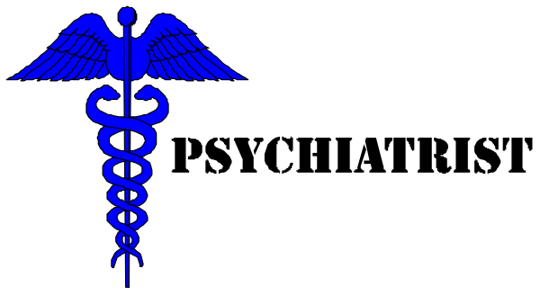The image shows a blue cross with wings on either side of it against a black background.
