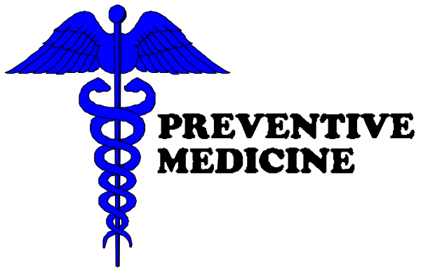 The image shows a black background with two blue medical crosses on either side of it; there is no text present within this small clip-art graphic.