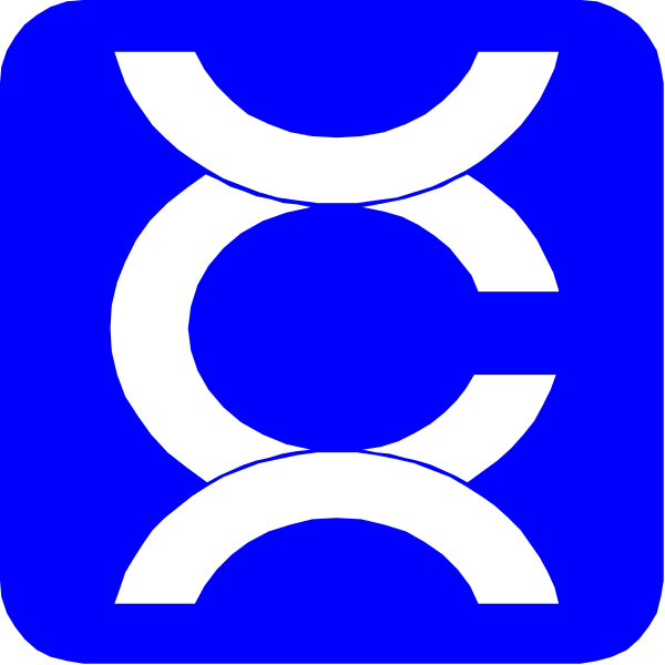 The image shows a blue square with white text inside it that reads "CO2".
