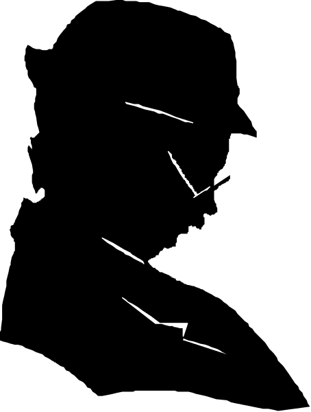 The image shows a black background with white lines that appear to be flying through it from left to right at different angles.