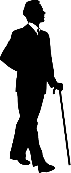 The image shows a black and white photo of an object with two distinct sections: on the left side is what appears to be a person's face in profile view; on the right side is another section that seems like it could contain text, but due to its small size and low resolution, no specific details can be discerned.