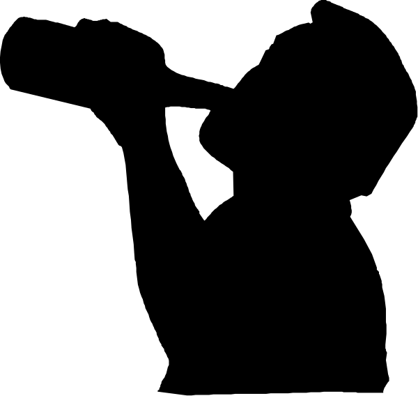 The image shows a black silhouette of an irregularly shaped state with its outline filled against a white background.