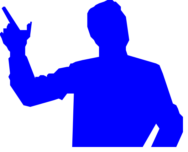 The image shows a pixelated silhouette of an individual holding up their hand with fingers spread wide against a dark background.