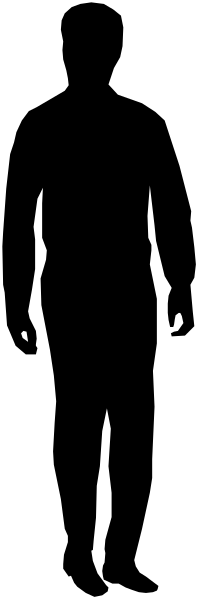The image shows a black cross on a light grey background with no other discernible elements present.