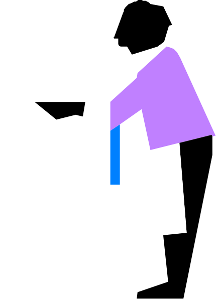 The image shows a pixelated figure of an astronaut standing on what appears to be a gray surface with black lines indicating boundaries or pathways in front of it.