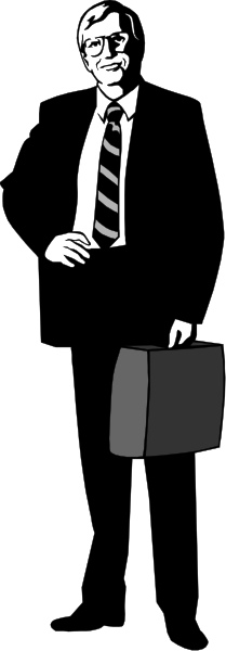 The image shows a man standing with his hands on hips against a black background; he is wearing glasses and has dark hair.