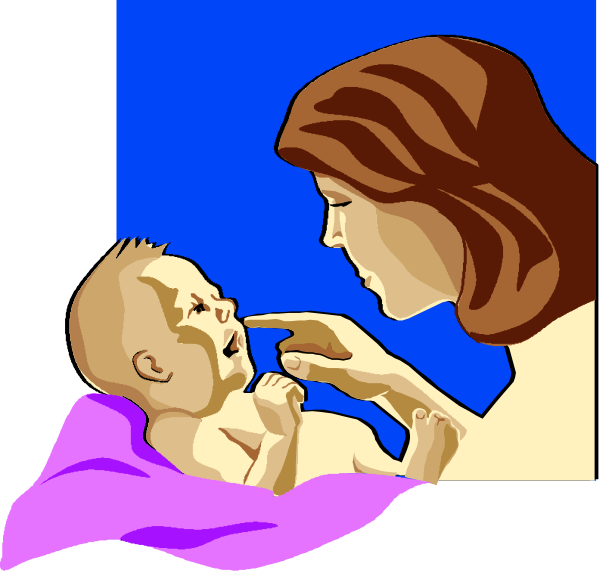 The image shows a woman holding two babies; she appears to be looking at them with concern on her face while standing next to another person who is also present in both frames of this diptych.