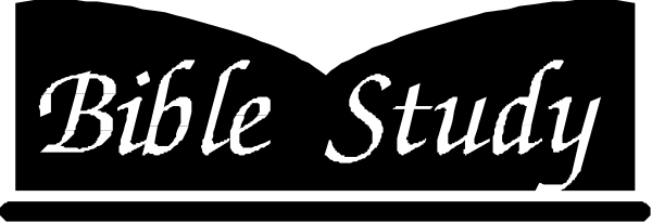 The image shows a Bible Study book cover with text that reads "Bible Study."