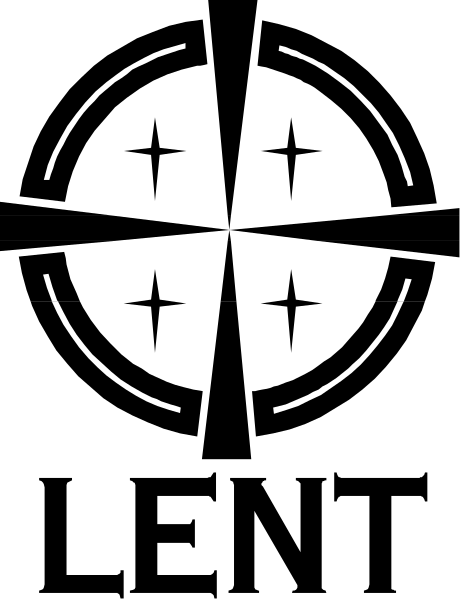 The image shows a black circle with white lines forming an abstract pattern against a dark background on the left side of the frame; there is no visible text in this clip-art representation.