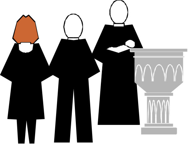 The black and white illustration shows a person with red hair standing next to an ancient Greek column on what appears to be a pedestal in front of them; above this scene is another image depicting three objects: two vases, one small and one large, positioned side by side at the top.