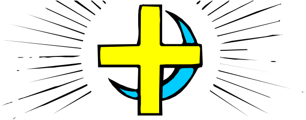 The image shows a cross with an eye on it set against a black background.