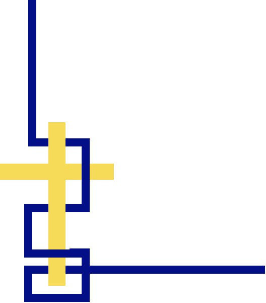 The image shows a pixelated representation of an abstract design with geometric shapes resembling lines forming patterns against a dark background; there is no text present in this clip-art image.