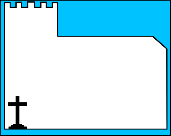 The image shows a pixelated representation of an indoor scene with two characters: on the left is a character that appears to be standing in front of what looks like a door; this figure has dark hair and seems to have one arm raised, possibly waving or gesturing towards something off-screen. On the right side stands another character who resembles a humanoid form but lacks facial features such as eyes, nose, mouth, etc., giving it an abstract appearance. This second character is also holding what appears to be a small object in its hand and seems to have one arm raised slightly