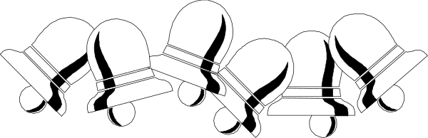 The black and white illustration shows a group of cartoonish characters that resemble human figures with exaggerated features such as large eyes and small bodies; some have striped patterns on their clothing while others appear to be wearing hats, all seemingly in motion or dancing against an abstract background.
