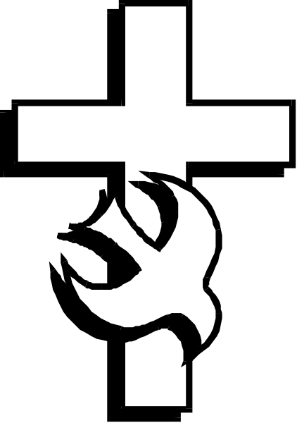 The image shows a black cross with an eagle's head on it inside what appears to be a shield-like design within another larger square border that has a white background at its center.