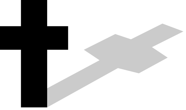 The image shows a black arrow pointing to an unidentified object on what appears to be a gray background with no other discernible details visible in this small clip-art format.