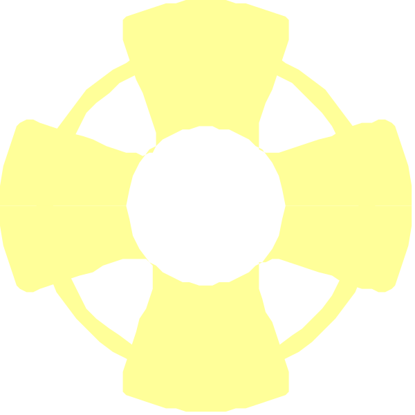 The image shows a stylized graphic of an emblem with eight points radiating from a central circle; it is monochromatic in color scheme.