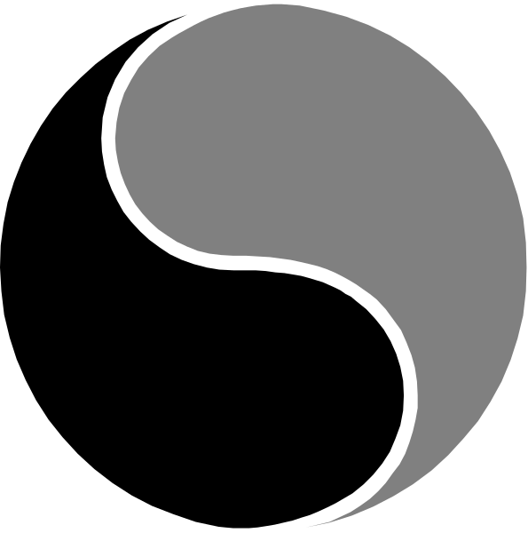 The image shows a gray stylized letter "s" with an abstract design resembling clouds around it on a black background.