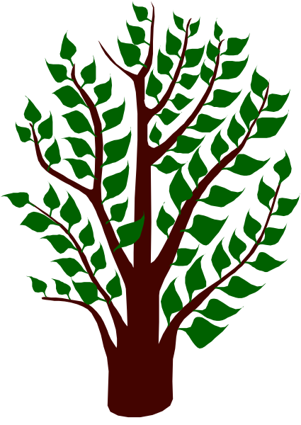 The image shows a stylized tree with green leaves against a black background on what appears to be an American flag patterned wallpaper.