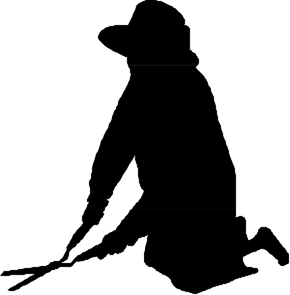 The image shows a black background with two white lines intersecting at an angle near each other on the left side of the frame.