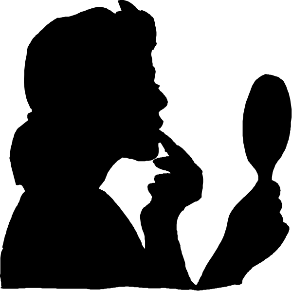 The black background features a white silhouette of an animal with its head turned to look at something off-screen on what appears to be land rather than water.