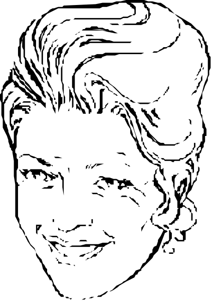 The image shows a black silhouette of an object with multiple parts against two different backgrounds: on top is dark grey, while below it's lighter brown.