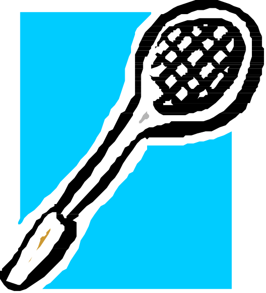 The image shows a pixelated blue square with an orange line on it against a gray background.