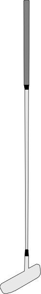 The image shows a person standing next to two vertical lines with their back facing forward; there is no text present within this small clip-art image.