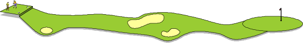 The image shows a green golf ball on top of an uneven surface with yellow dots scattered around it.