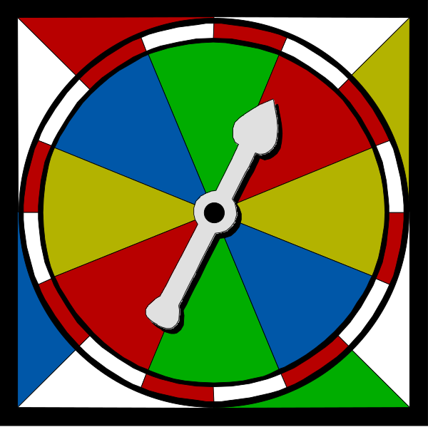 The image shows a colorful wheel with arrows pointing to different colored segments: red, green, blue, yellow, white, black, gray, orange, pink, purple, brown, tan, cream, beige, and maroon.