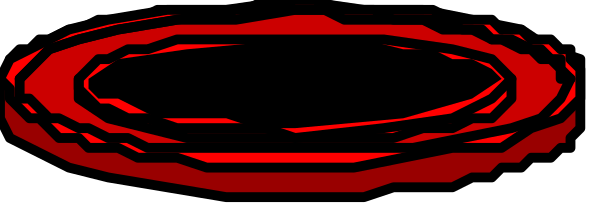 The image shows a red circle with two concentric circles inside it on what appears to be an otherwise plain background.