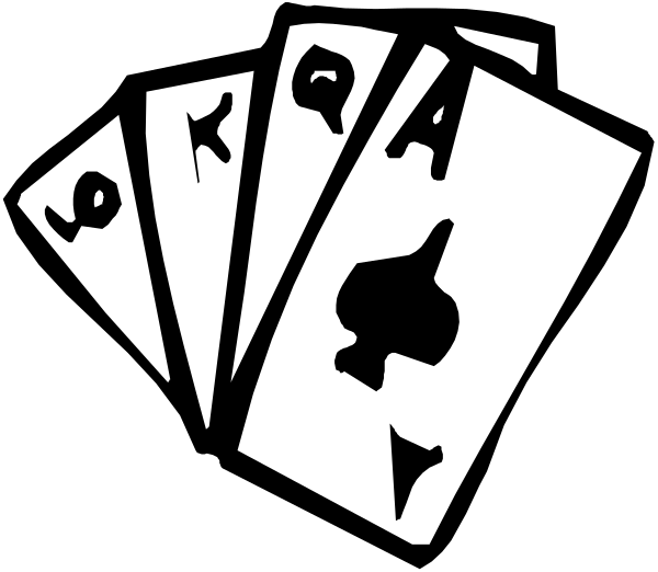 The image shows a black playing card with white text that reads "LOVE" on it along with an ace of spades symbol in red ink at its center.