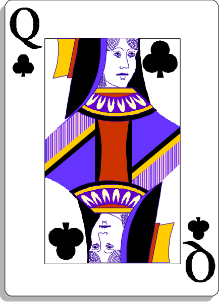 The card shows a royal flush poker hand with four aces of spades and an ace high straight on top.