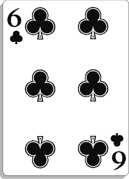 The card shows a royal flush of spades with four aces and an eight on top.