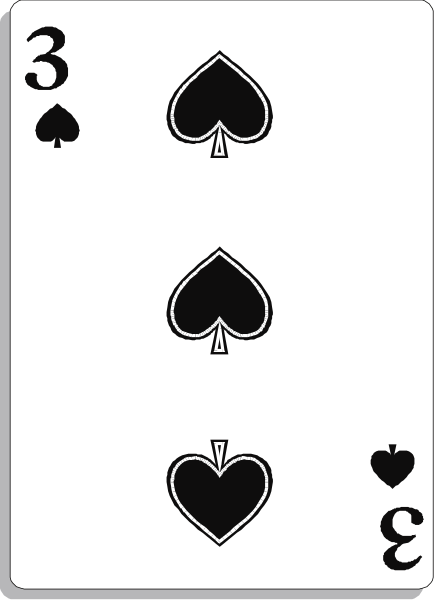 The image shows a playing card with four aces of spades on it against a white background.