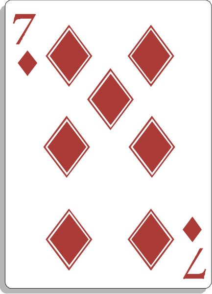 The card shows a royal flush of diamonds with spades on it as well.